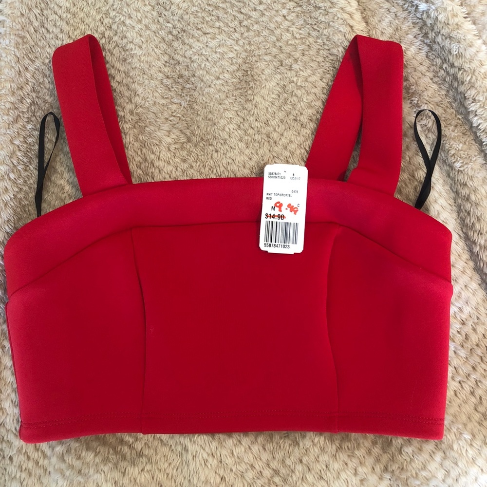 BRAND NEW red Forever 21 crop top!